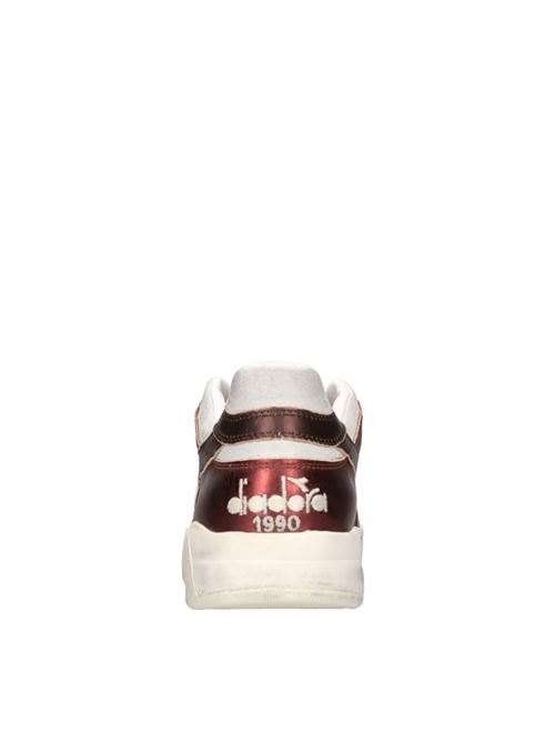 Sneakers in pelle DIADORA HERITAGE | B.560 METAL PIGSKIN WNGRIGIO-ROSSO-MARRONE